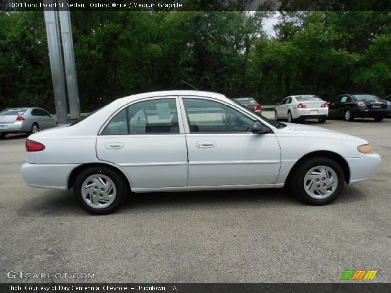 Oxford White / Medium Graphite 2001 Ford Escort SE Sedan