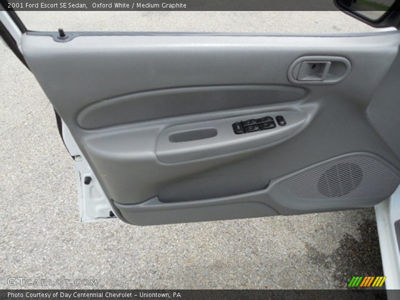 Oxford White / Medium Graphite 2001 Ford Escort SE Sedan
