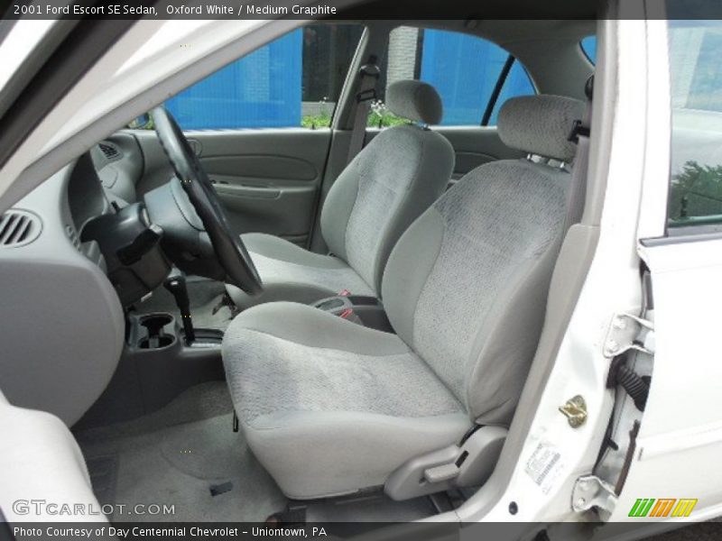 Oxford White / Medium Graphite 2001 Ford Escort SE Sedan
