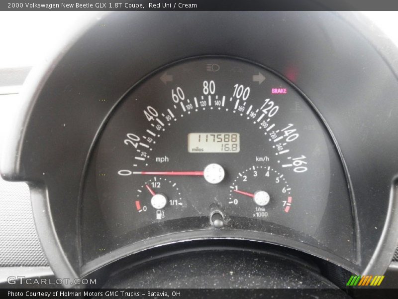 Red Uni / Cream 2000 Volkswagen New Beetle GLX 1.8T Coupe