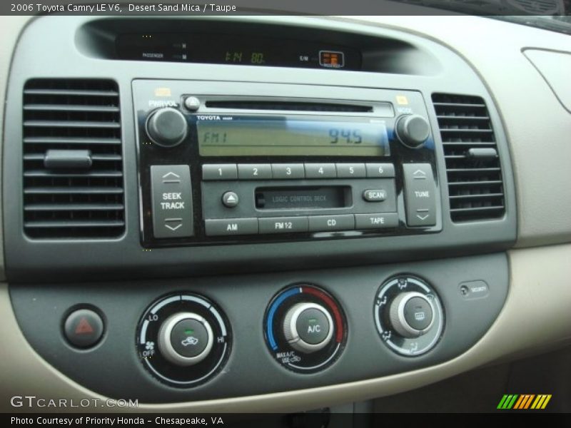 Desert Sand Mica / Taupe 2006 Toyota Camry LE V6