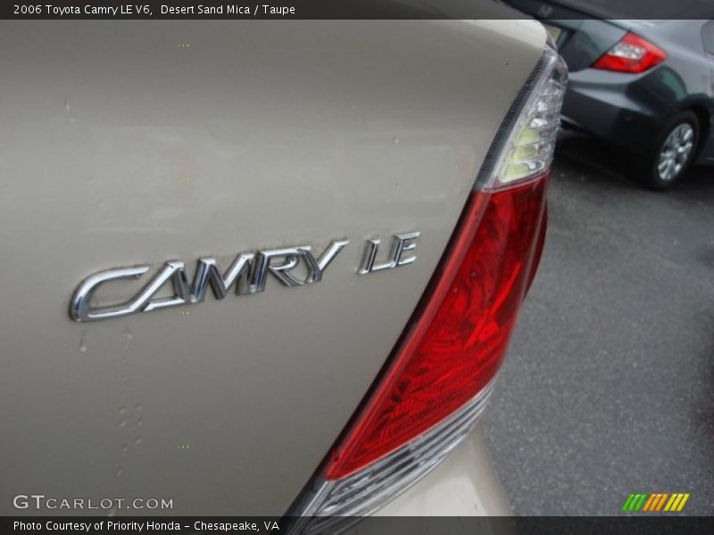 Desert Sand Mica / Taupe 2006 Toyota Camry LE V6