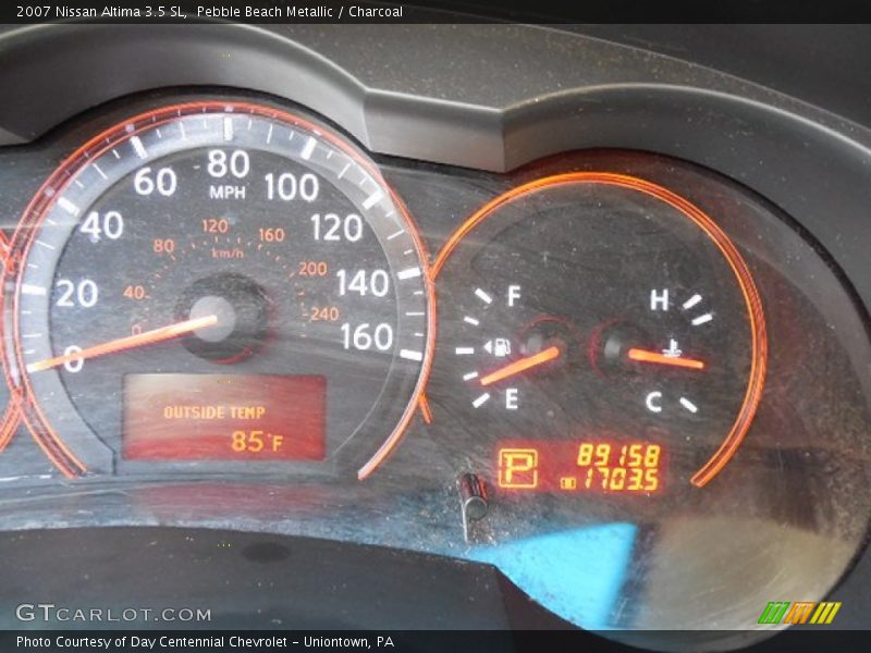 Pebble Beach Metallic / Charcoal 2007 Nissan Altima 3.5 SL