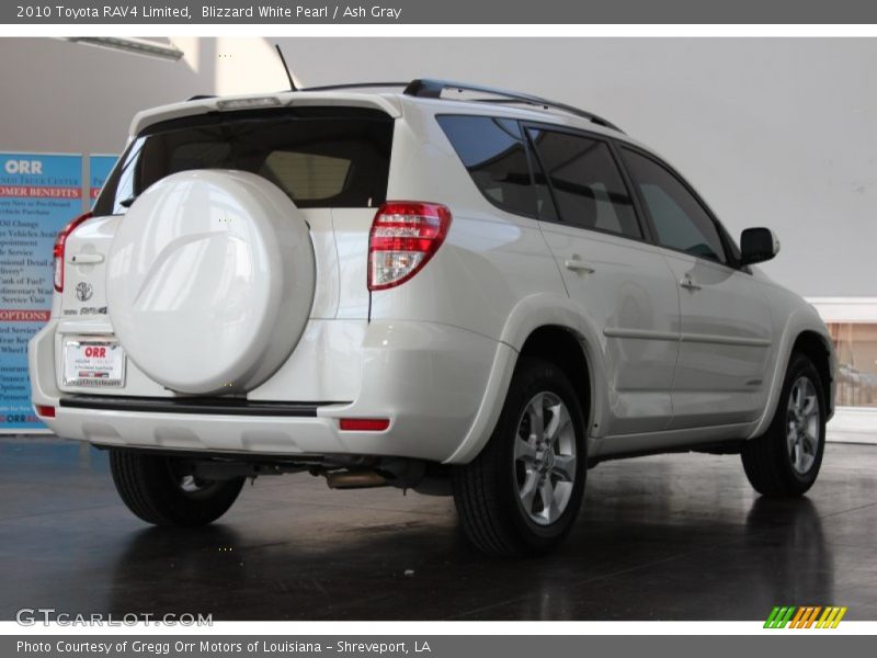 Blizzard White Pearl / Ash Gray 2010 Toyota RAV4 Limited