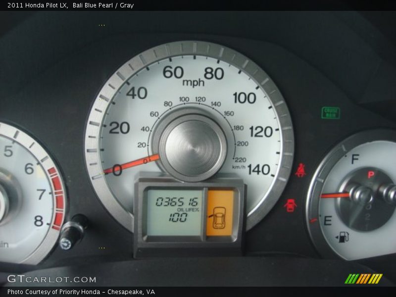 Bali Blue Pearl / Gray 2011 Honda Pilot LX