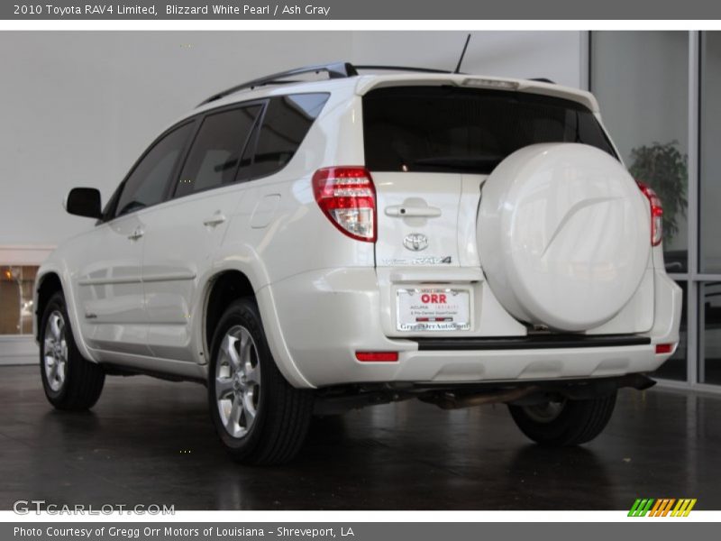 Blizzard White Pearl / Ash Gray 2010 Toyota RAV4 Limited