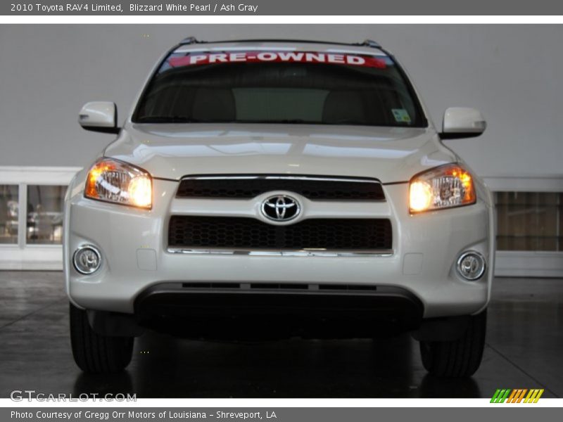 Blizzard White Pearl / Ash Gray 2010 Toyota RAV4 Limited