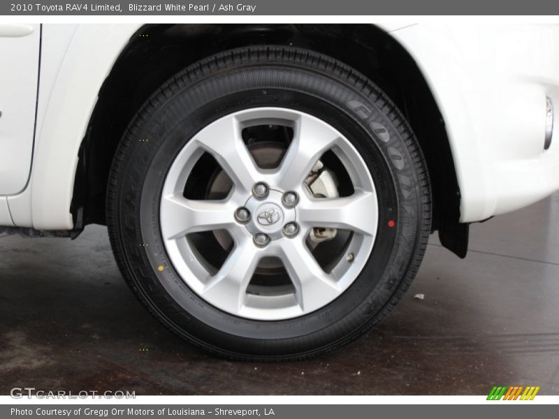 Blizzard White Pearl / Ash Gray 2010 Toyota RAV4 Limited