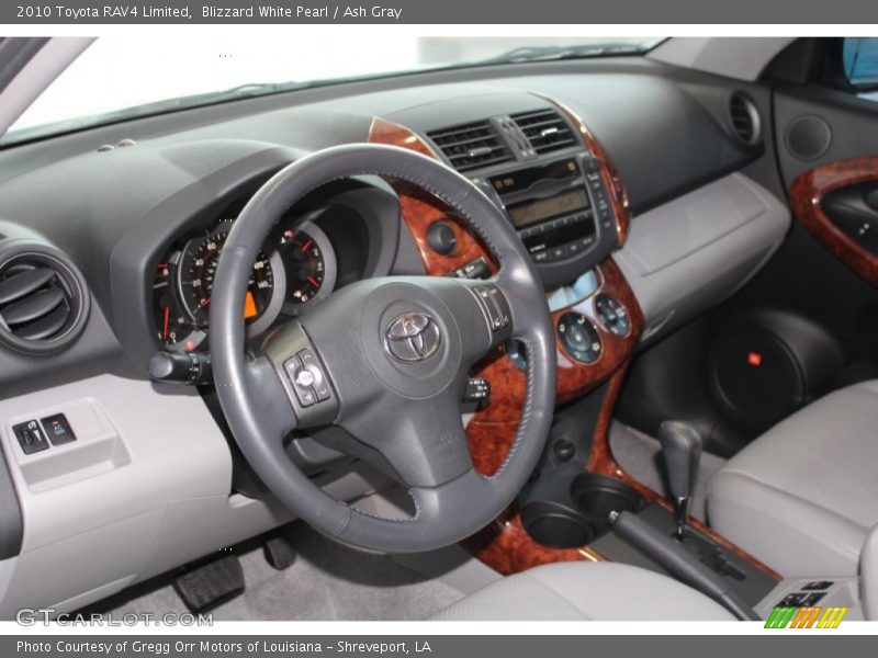 Blizzard White Pearl / Ash Gray 2010 Toyota RAV4 Limited
