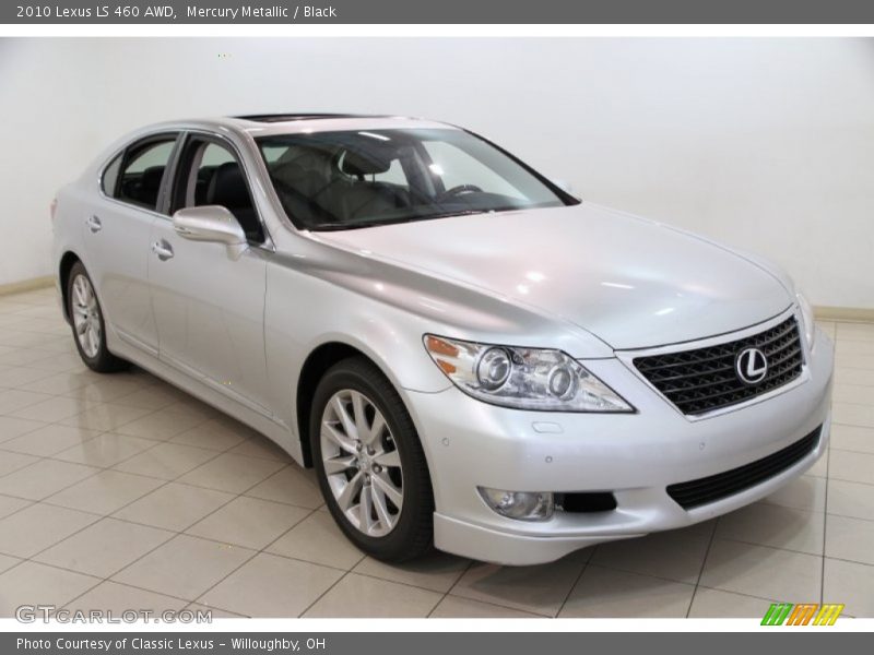Mercury Metallic / Black 2010 Lexus LS 460 AWD