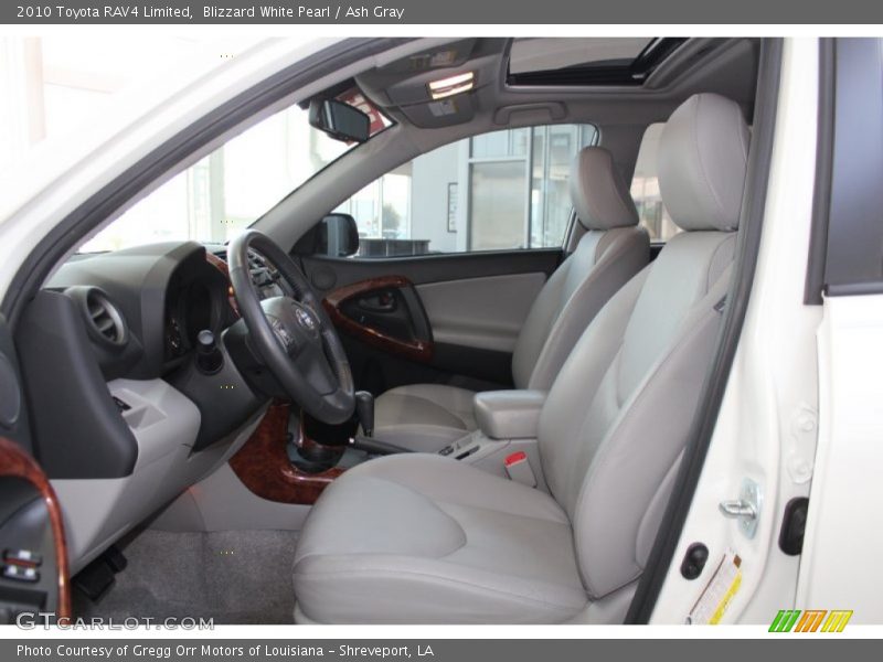 Blizzard White Pearl / Ash Gray 2010 Toyota RAV4 Limited