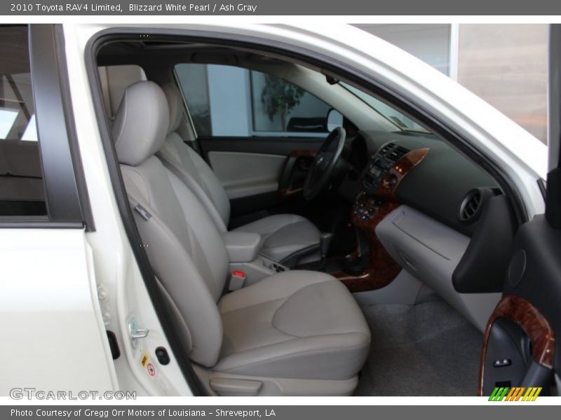 Blizzard White Pearl / Ash Gray 2010 Toyota RAV4 Limited