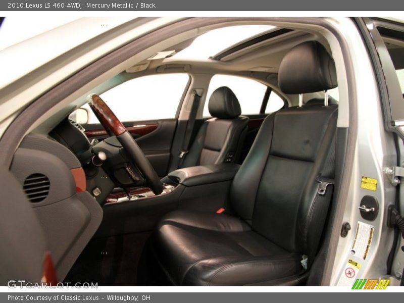 Mercury Metallic / Black 2010 Lexus LS 460 AWD