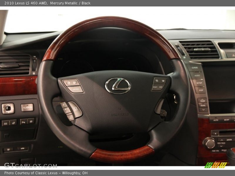 Mercury Metallic / Black 2010 Lexus LS 460 AWD