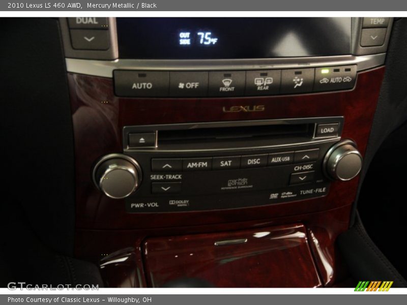 Mercury Metallic / Black 2010 Lexus LS 460 AWD