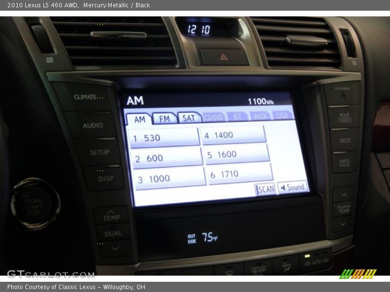 Mercury Metallic / Black 2010 Lexus LS 460 AWD
