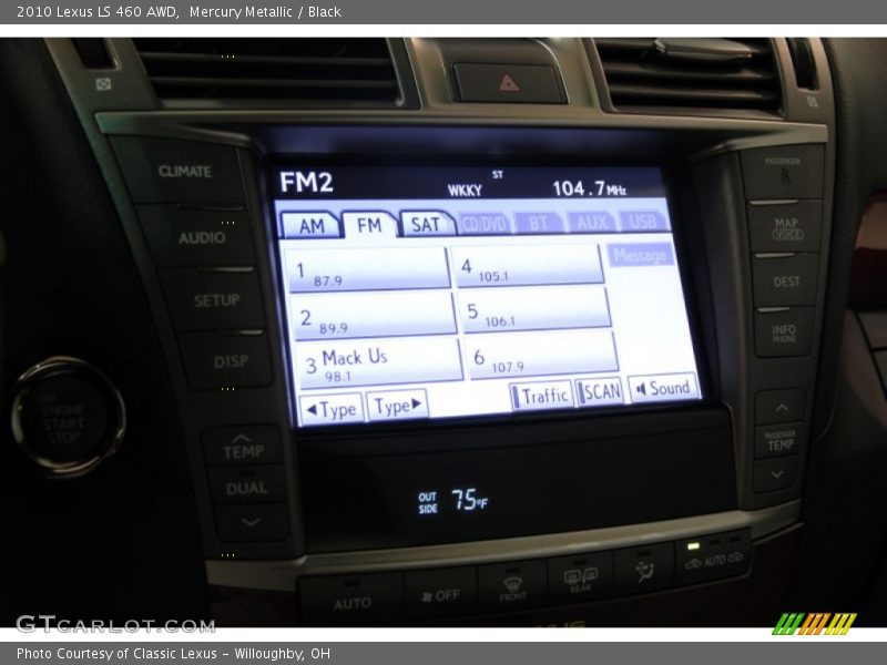 Mercury Metallic / Black 2010 Lexus LS 460 AWD