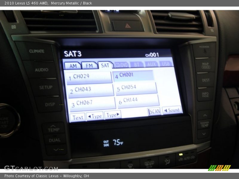 Mercury Metallic / Black 2010 Lexus LS 460 AWD