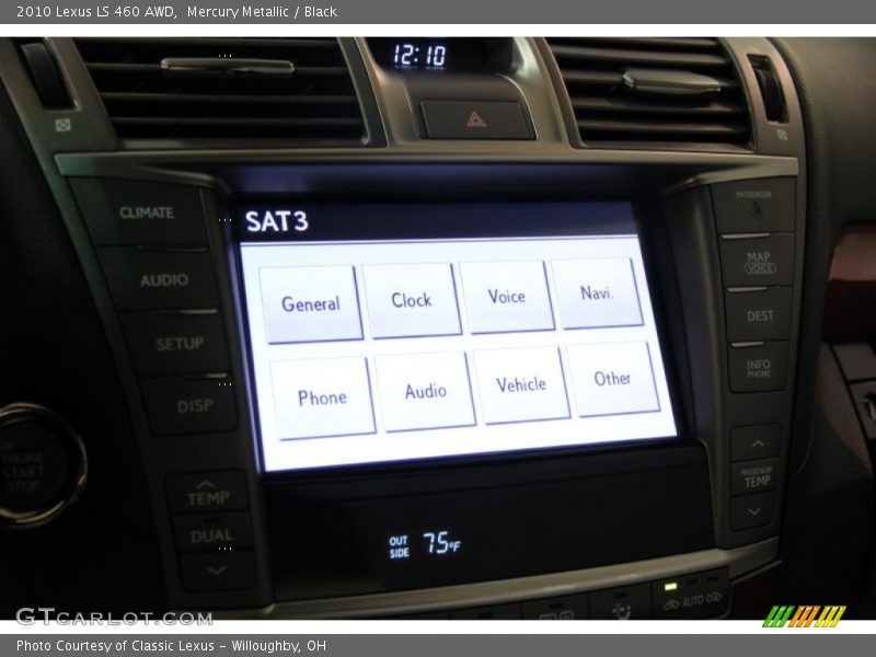Mercury Metallic / Black 2010 Lexus LS 460 AWD