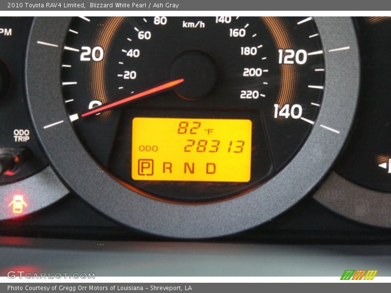 Blizzard White Pearl / Ash Gray 2010 Toyota RAV4 Limited