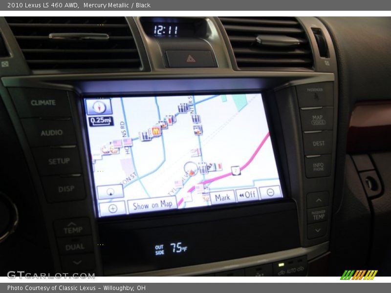 Mercury Metallic / Black 2010 Lexus LS 460 AWD