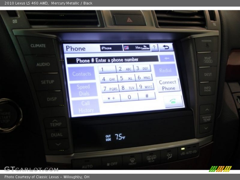 Mercury Metallic / Black 2010 Lexus LS 460 AWD