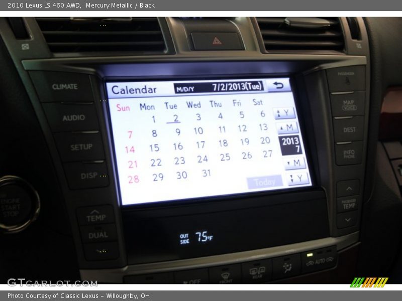 Mercury Metallic / Black 2010 Lexus LS 460 AWD