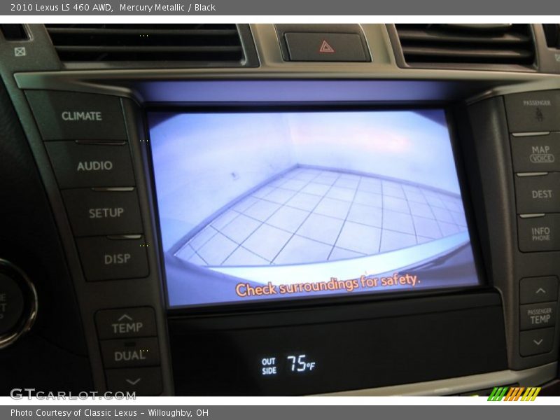 Mercury Metallic / Black 2010 Lexus LS 460 AWD