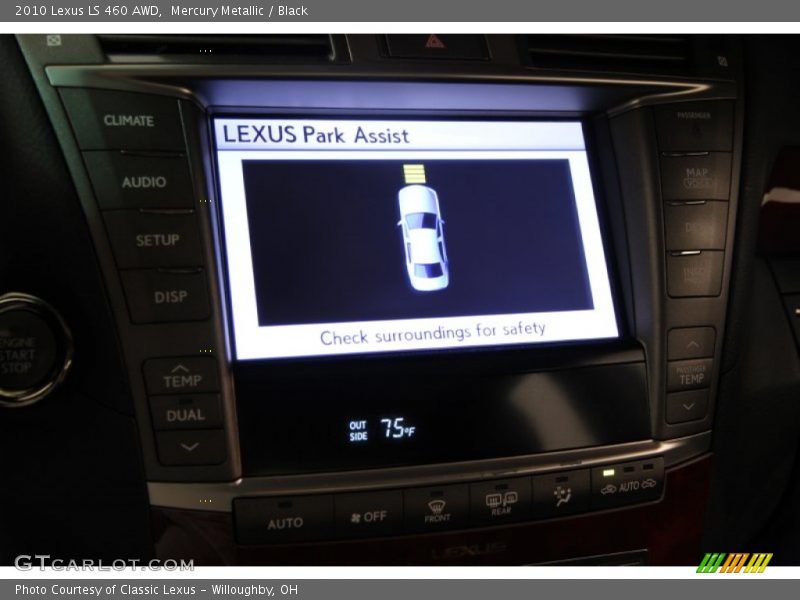 Mercury Metallic / Black 2010 Lexus LS 460 AWD
