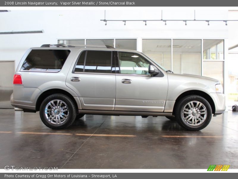 Vapor Silver Metallic / Stone/Charcoal Black 2008 Lincoln Navigator Luxury