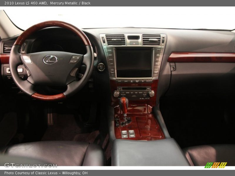 Mercury Metallic / Black 2010 Lexus LS 460 AWD