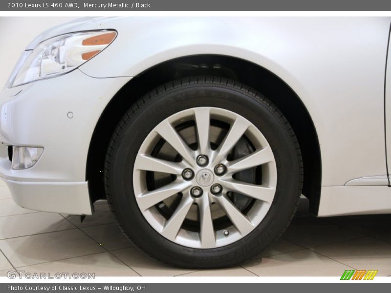 Mercury Metallic / Black 2010 Lexus LS 460 AWD