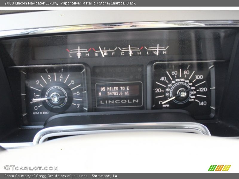  2008 Navigator Luxury Luxury Gauges