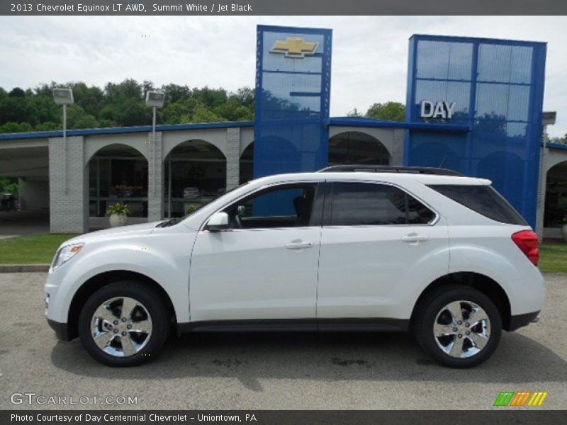 Summit White / Jet Black 2013 Chevrolet Equinox LT AWD