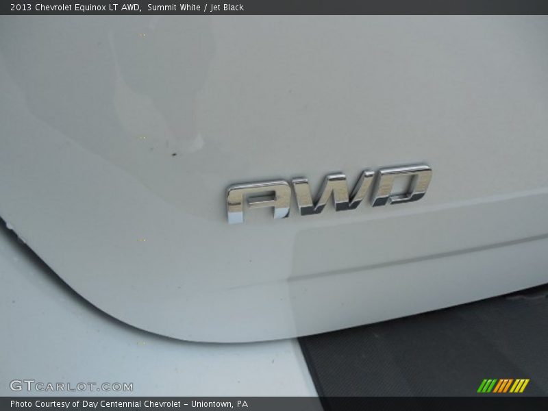 Summit White / Jet Black 2013 Chevrolet Equinox LT AWD