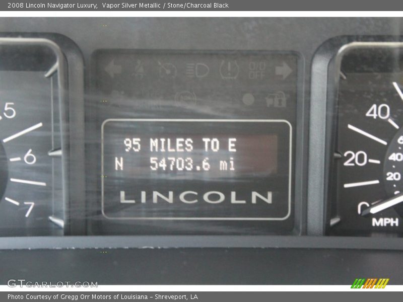 Vapor Silver Metallic / Stone/Charcoal Black 2008 Lincoln Navigator Luxury