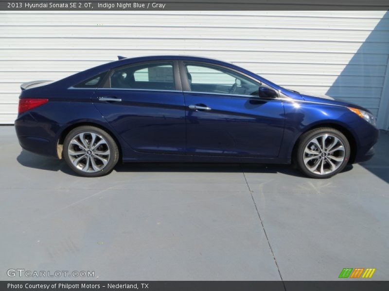 Indigo Night Blue / Gray 2013 Hyundai Sonata SE 2.0T