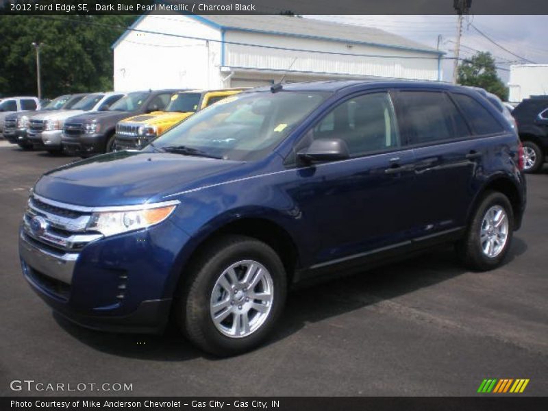 Dark Blue Pearl Metallic / Charcoal Black 2012 Ford Edge SE
