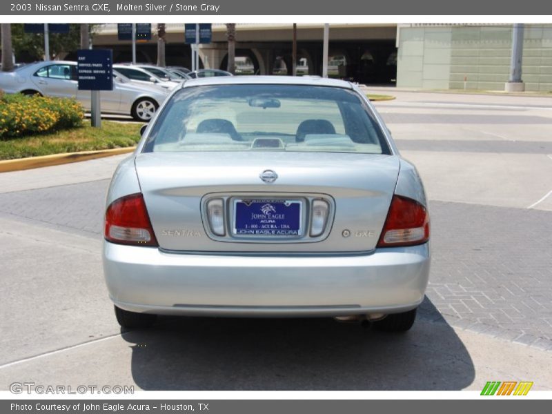Molten Silver / Stone Gray 2003 Nissan Sentra GXE