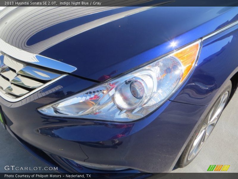 Indigo Night Blue / Gray 2013 Hyundai Sonata SE 2.0T