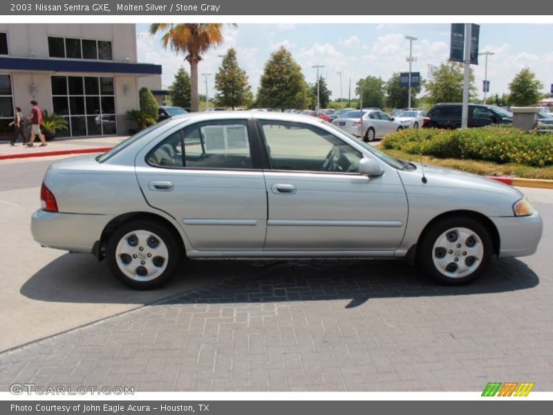 Molten Silver / Stone Gray 2003 Nissan Sentra GXE