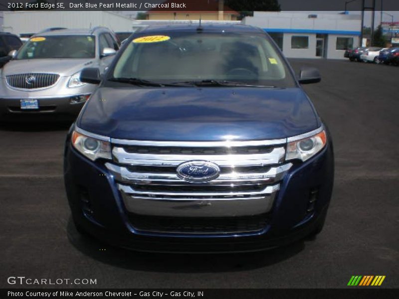 Dark Blue Pearl Metallic / Charcoal Black 2012 Ford Edge SE