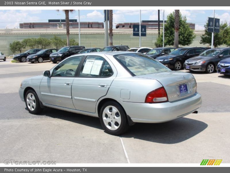 Molten Silver / Stone Gray 2003 Nissan Sentra GXE