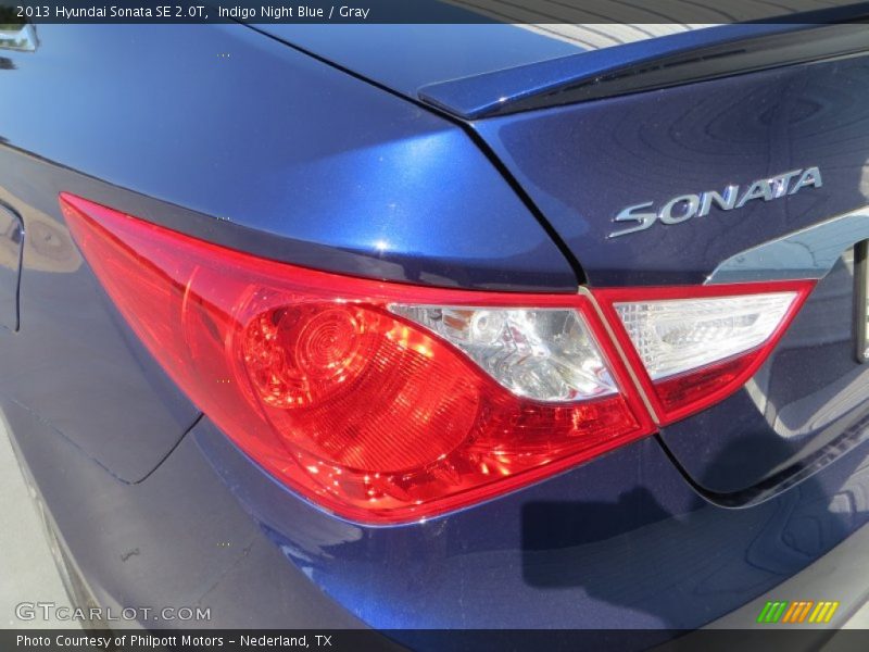 Indigo Night Blue / Gray 2013 Hyundai Sonata SE 2.0T