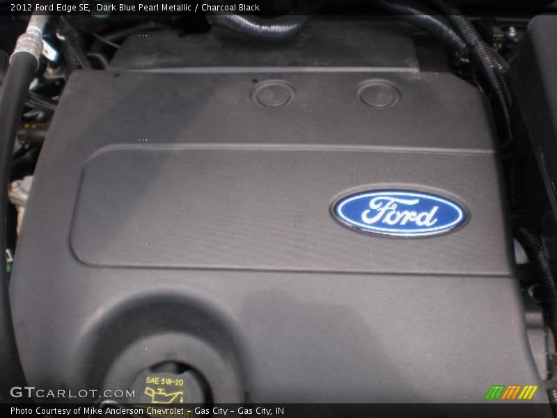 Dark Blue Pearl Metallic / Charcoal Black 2012 Ford Edge SE