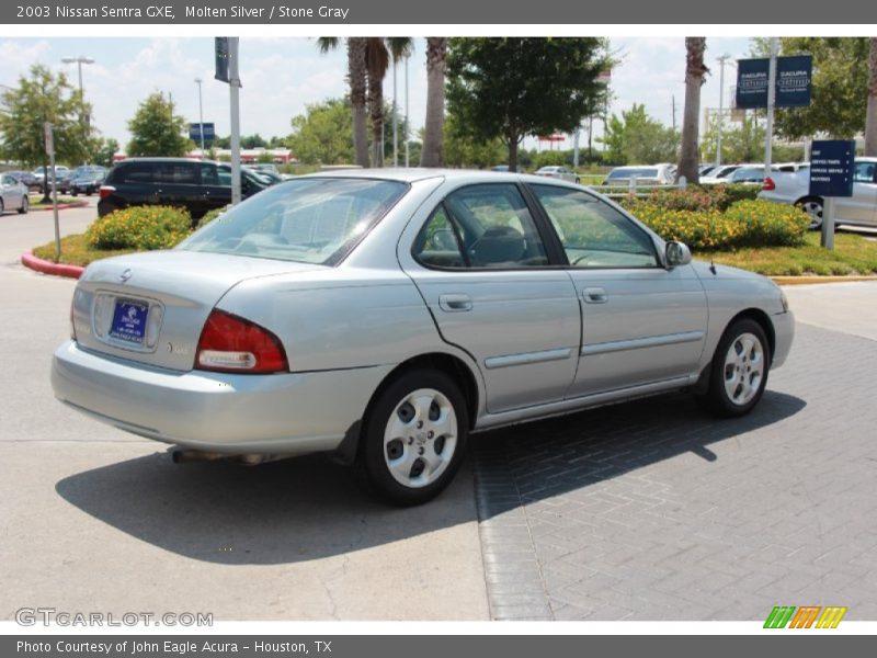 Molten Silver / Stone Gray 2003 Nissan Sentra GXE