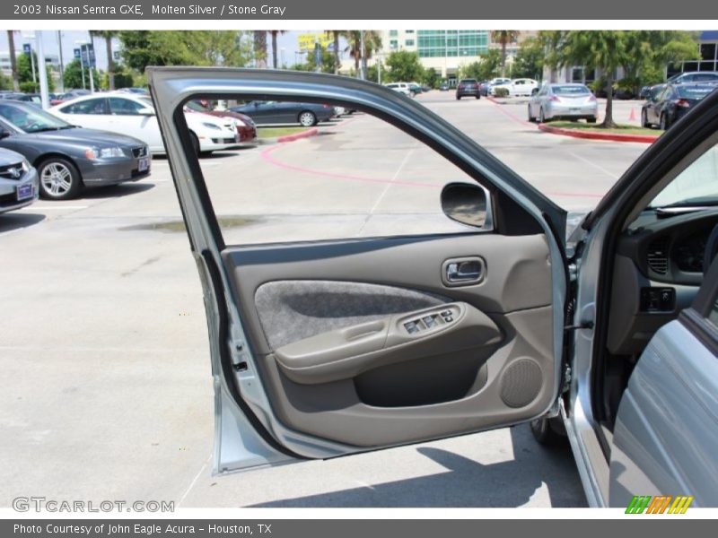 Molten Silver / Stone Gray 2003 Nissan Sentra GXE