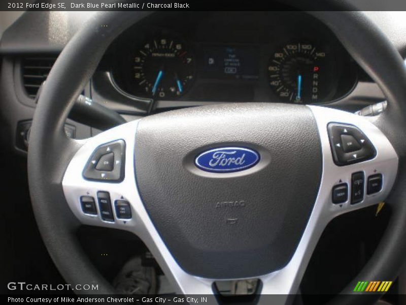 Dark Blue Pearl Metallic / Charcoal Black 2012 Ford Edge SE