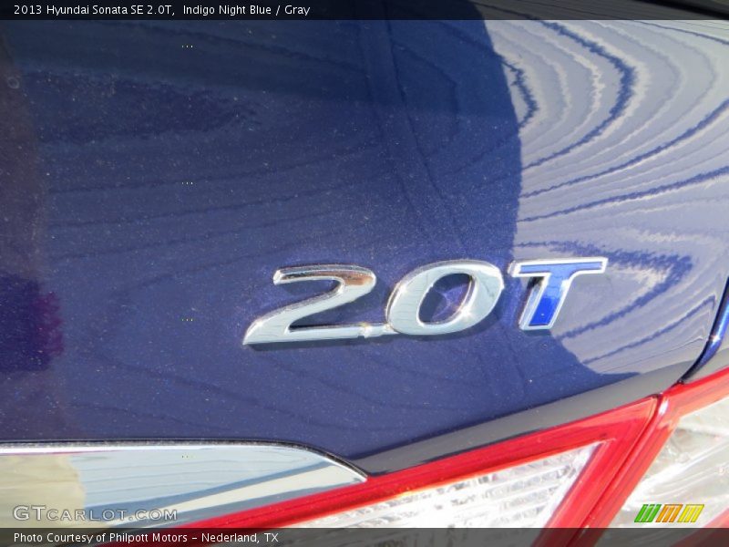 Indigo Night Blue / Gray 2013 Hyundai Sonata SE 2.0T