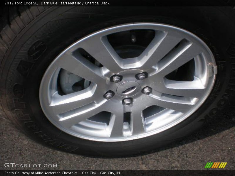 Dark Blue Pearl Metallic / Charcoal Black 2012 Ford Edge SE